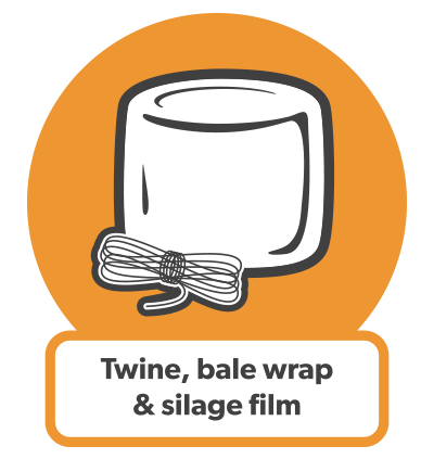 Twine, bale wrap & silage film icon